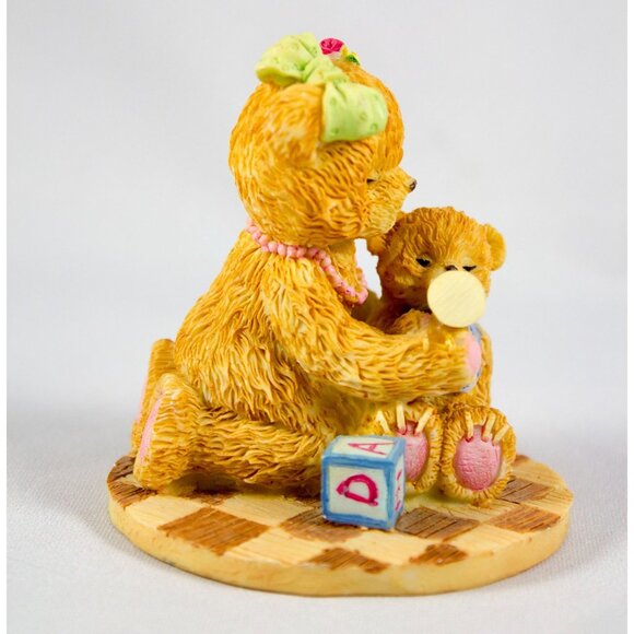 Vintage Osco Drug Resin Mama and Baby Bear Figurine 2.75" - Picture 3 of 6